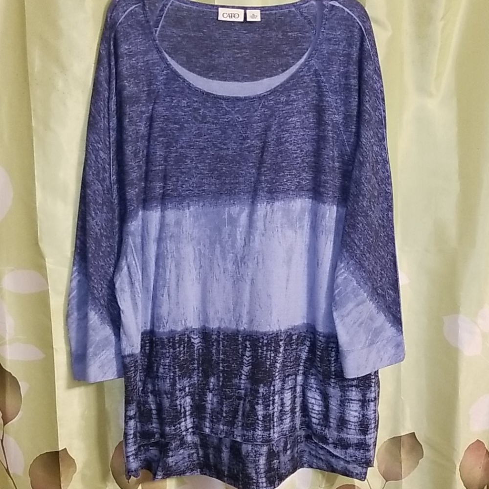 Blue ombre top